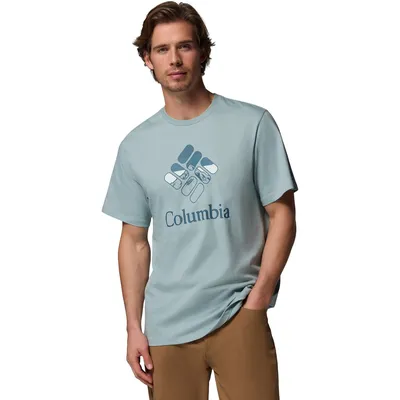 Columbia CSC Seasonal Graphic Tee – Crushed Blue, Heavenly Stacked Gem