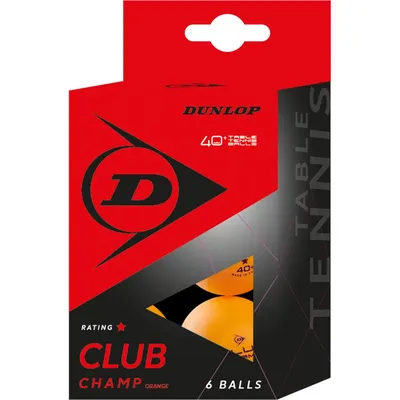 Dunlop 40+ CLUB CHAMP 6 BALL ORANGE