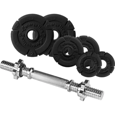 Energetics Kurzhantel-Set 20x10kg CI IDE – BLACK/BLACK