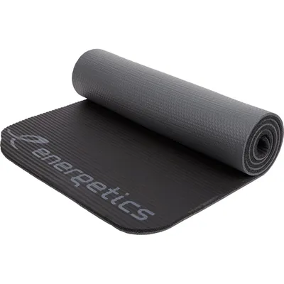 Energetics Fitnessmatte / Gymnastikmatte NBR Professional – BLACK/GREY DARK