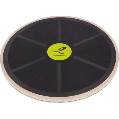 Energetics Trainings-Gerät Wooden Balance Board 1.0 – BLACK/GREY/YELLOW