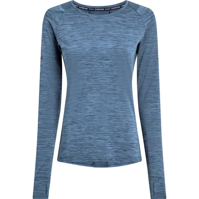 Energetics Da.-Langarmshirt Evii L/S W – Navy meliert / Navy
