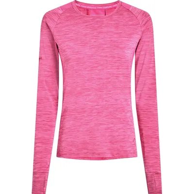 Energetics Da.-Langarmshirt Evii L/S W – MELANGE/PINK DARK/PI