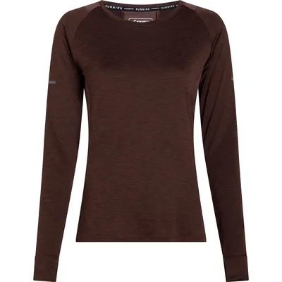 Energetics Da.-Langarmshirt Evii L/S W – Weinrot meliert