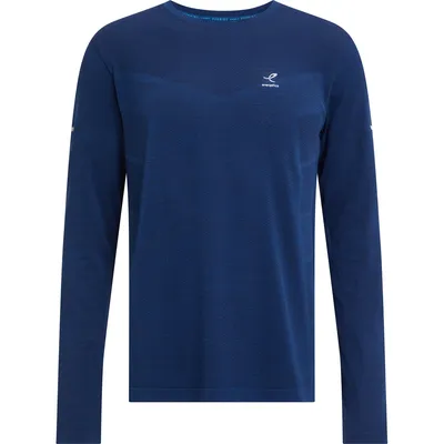 Energetics He.-Langarmshirt Tayeb M – MELANGE/NAVY