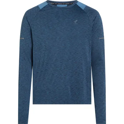 Energetics He.-Langarmshirt Ailo LS M – MELANGE/BLUE DARK/NA
