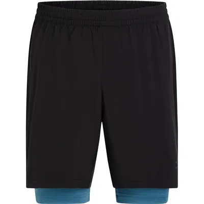 Energetics He.-Shorts Crysos 2in1 M – BLACK/BLUE PETROL