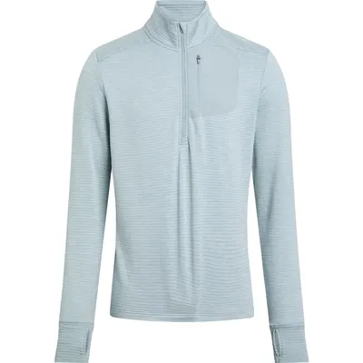 Energetics He.-Langarmshirt Willard M – Blau Rauchgrau meliert