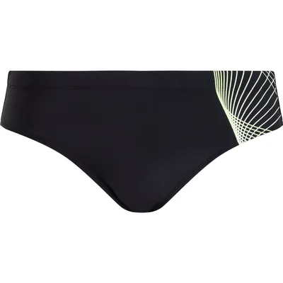 Energetics He.-Badehose Norm Briefs M – BLACK/GREEN LIME