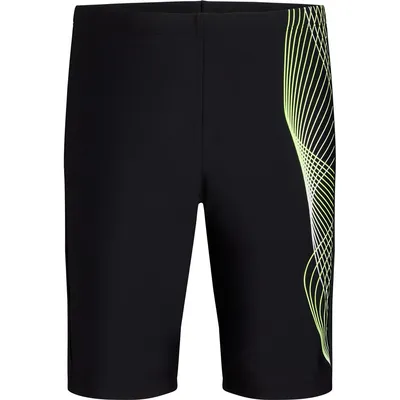 Energetics Ju.-Badehose Norm Jammer B – BLACK/GREEN LIME