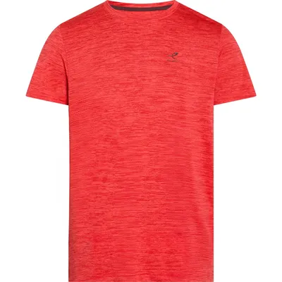 Energetics He.-T-Shirt Telly II SS M – Rot meliert / Dunkelrot