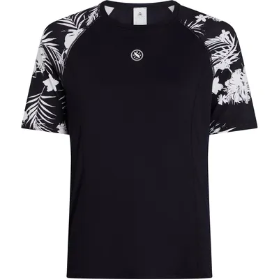 Firefly Da.-Funktions-Shirt Lunelia III W – Schwarz / Schwarz gemustert
