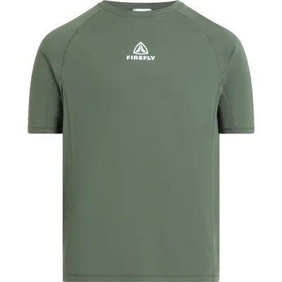 Firefly He.-Funktions-Shirt Larry II M – Dunkelgrün / Weiß