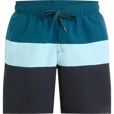 Firefly He.-Badeshorts Natal II M – Dunkelgrün / Mint / Schwarz