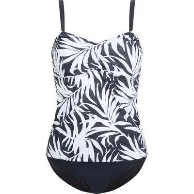 Firefly Da.-Tankini Melany W Abstract Garden – AOP/BLACK