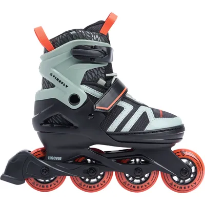 Firefly Ki.-Inline-Skate ILS II C76 J – Grün Rauchgrau / Orange