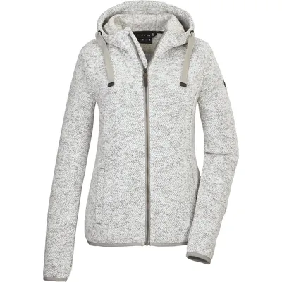 G.I.G.A. DX GW 52 Strickfleecejacke mit Kapuze Damen – GEBROCHENES WEISS