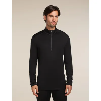 Icebreaker Men Merino 260 Oasis LS Half Zip – BLACK