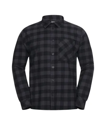 Jack Wolfskin LITE FLANNEL SHIRT M – CHECK black