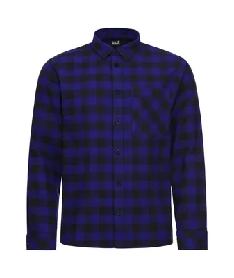 Jack Wolfskin LITE FLANNEL SHIRT M – CHECK glow ink