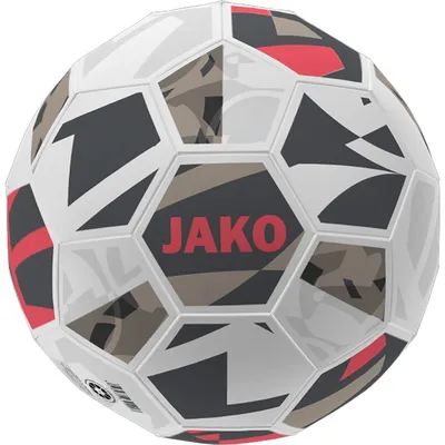 Jako Trainingsball Iconic – WEIß/COOL GRAY/CORAL