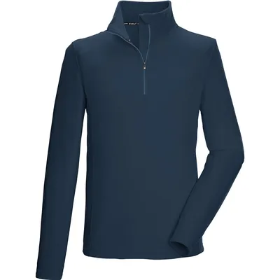 Killtec KSW 99 Fleeceshirt mit Stehkragen Herren – dunkelblau