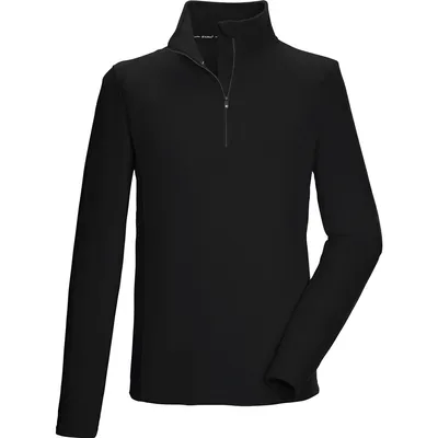 Killtec KSW 99 Fleeceshirt mit Stehkragen Herren – schwarz