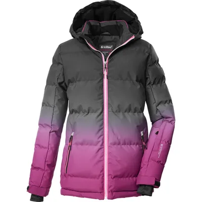 Killtec KSW 330 Ski-Steppjacke Mädchen – DUNKEL HIMBEERE