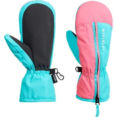 McKinley Ki.-Fäustling Adriel II kds – Dunkelmint / Pink
