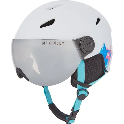 McKinley Ski-Helm Pulse S2 Visor HS – Weiß / Türkis
