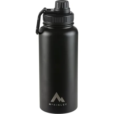 McKinley Trinkflasche Vacuum 1L Schraubverschl – Schwarz