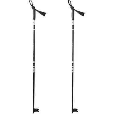 McKinley Langlauf-Skistöcke Active Alu Jr – BLACK/SILVER/ANTHRAC