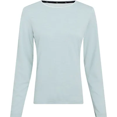 McKinley Da.-Langarmshirt Hunu LS W – MELANGE/GREEN SM