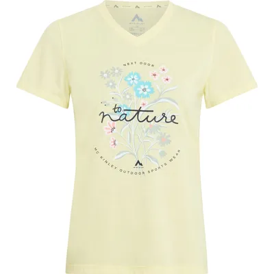 McKinley Da.-T-Shirt Nata II W – Hellgelb meliert