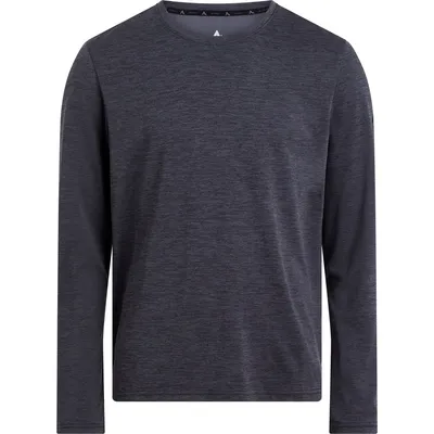 McKinley He.-Langarmshirt Hunu LS M – MELANGE/BLACK NIGHT/