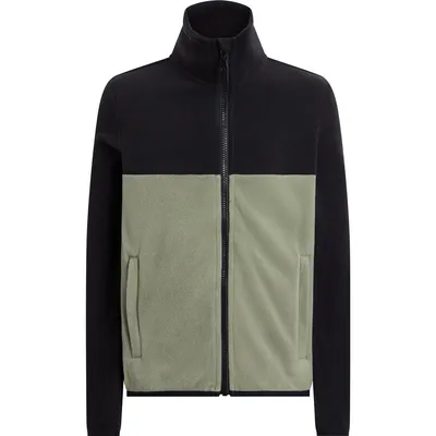 McKinley Amaro Unterjacke mit Reißverschluss FL Jungen – BLACK NIGHT/GREEN SM