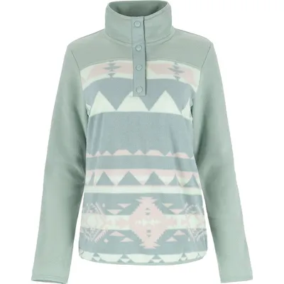 McKinley Da.-Pullover Lian HS W – AOP/GREEN SMOKE