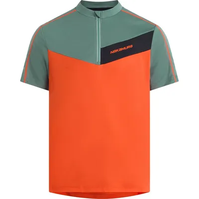 Nakamura He.-Fahrrad-Trikot Nacero M – Dunkelgrün / Rot