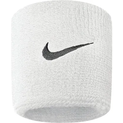 Nike 9380/4 Nike Swoosh Wristbands – Weiß / Schwarz