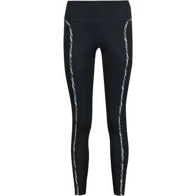 Nike W NIKE ONE LUX ICNCLSH TIGHT – BLACK/PURPLE CHALK/CLEAR