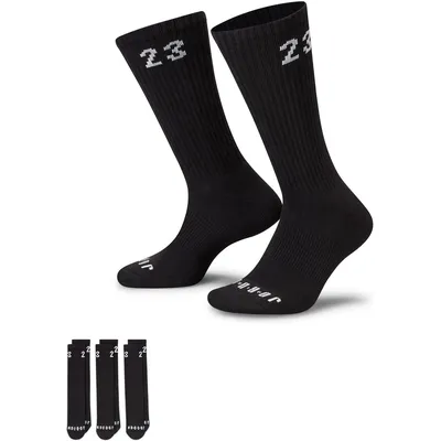 Nike U J ESSENTIAL CREW 3PR -  144 – BLACK/WHITE