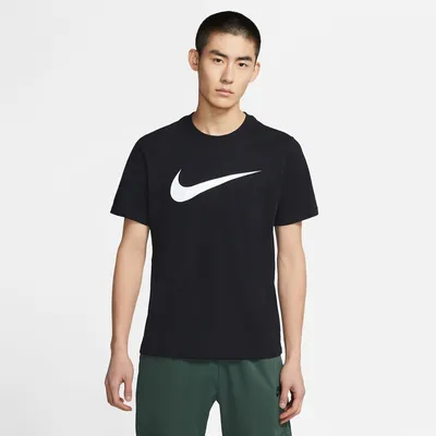 Nike M NSW TEE ICON SWOOSH – Schwarz / Weiß
