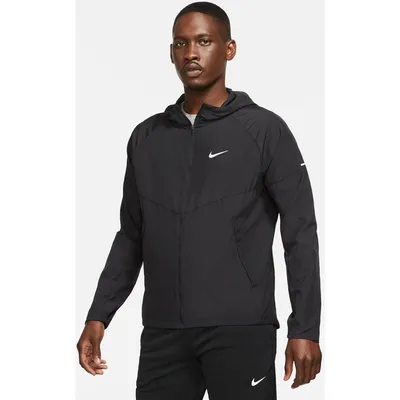 Nike Unterjacke Miler Repel-Laufjacke – BLACK/BLACK/REFLECTIV