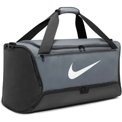Nike NK BRSLA M DUFF - 9.5 (60L) – Eisengrau / Schwarz / Weiß