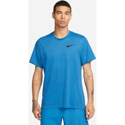 Nike Pro Dri-FIT NPC Burnout T-Shirt 3.0 Herren – LT PHOTO BLUE/BLACK