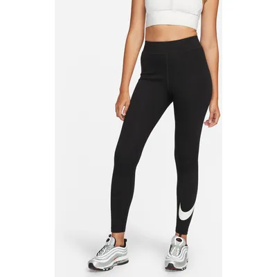 Nike Sportswear Classic GX HR Tights SWSH Damen – BLACK/SAIL