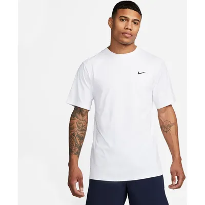 Nike Dri-FIT UV Hyverse Kurzarm T-Shirt Herren – Weiß / Schwarz