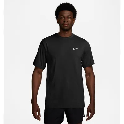 Nike Dri-FIT UV Hyverse Kurzarm T-Shirt Herren – Schwarz / Weiß