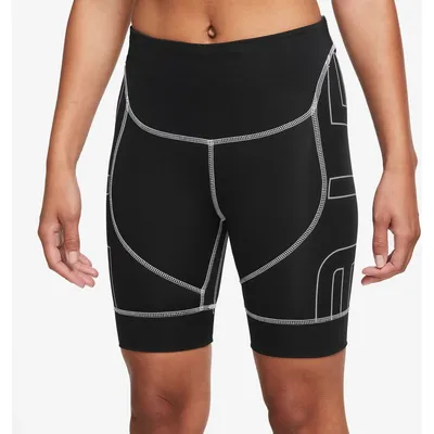 Nike Dri-FIT Air 7 Bike Shorts Damen – BLACK/WHITE/WHITE