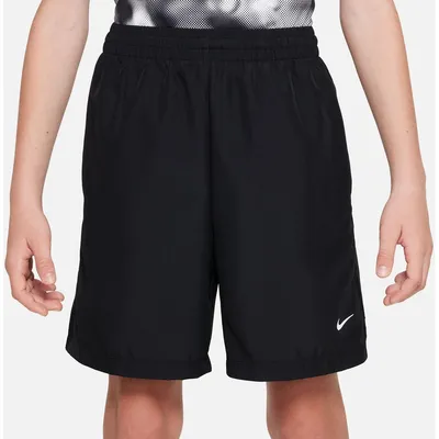 Nike Dri-FIT Multi WVN Shorts Kinder – BLACK/WHITE